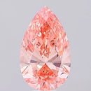 8.02ct Pear Lab Grown Diamond (Colour Fancy Vivid Orange Pink, Clarity VS1, IGI Certified)