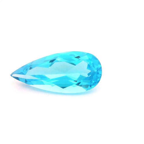 8.39ct Pear Natural Topaz (Colour Blue, Clarity Eye Clean, Cut Faceted)