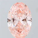 9.03ct Oval Lab Grown Diamond (Colour Fancy Vivid Pink, Clarity VVS2, IGI Certified)
