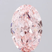 9.16ct Oval Lab Grown Diamond (Colour Fancy Vivid Pink, Clarity VS2, IGI Certified)