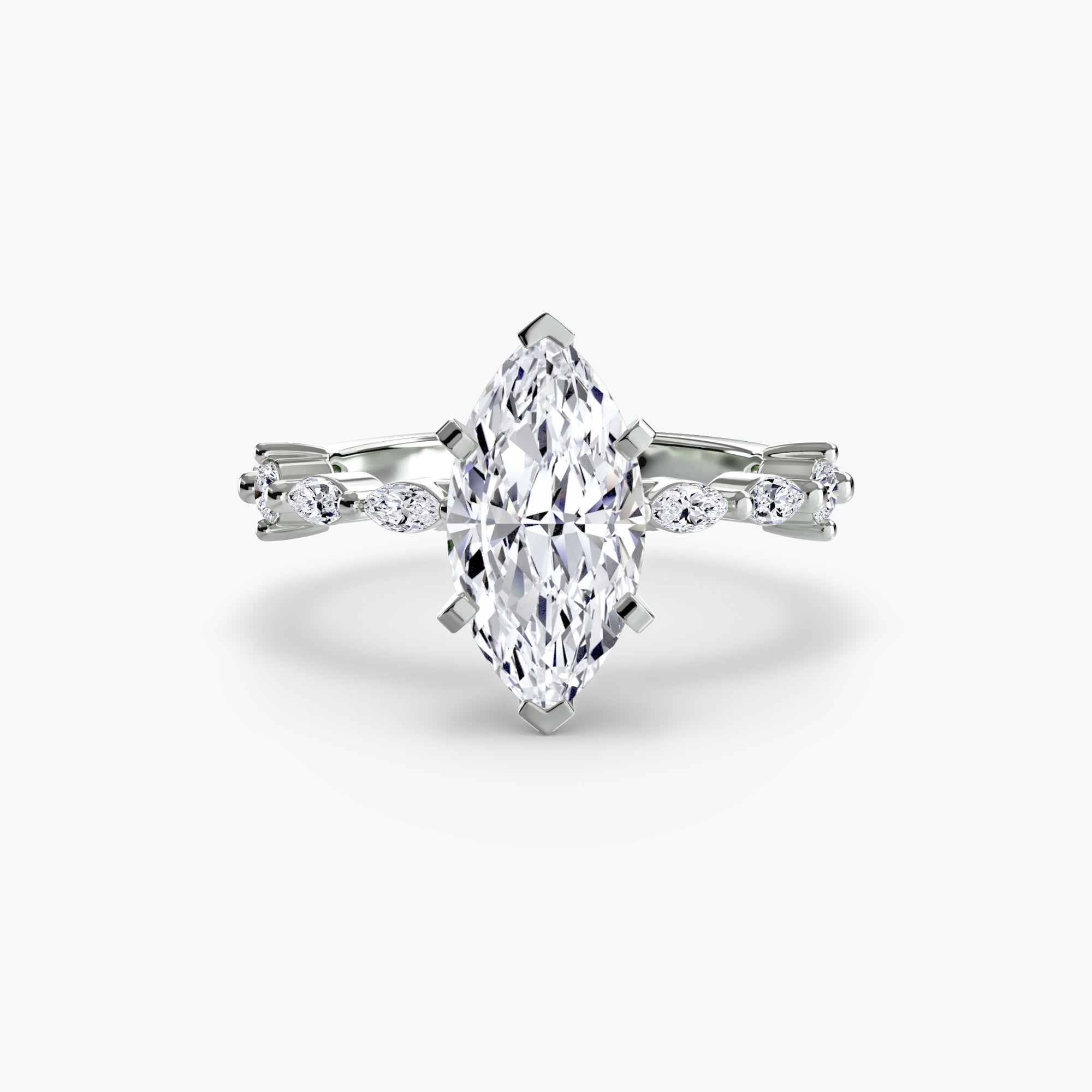 Solitaire with Eternity Pavé The Perfect Carat