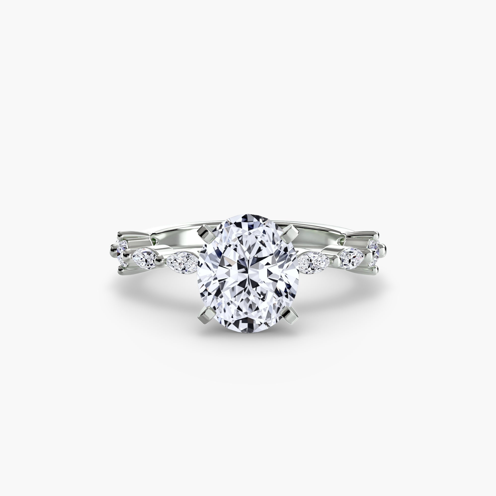 Solitaire with Eternity Pavé The Perfect Carat