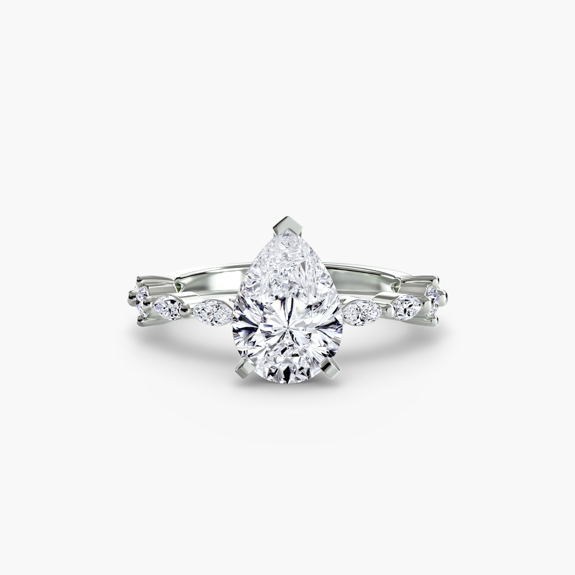 Solitaire with Eternity Pavé The Perfect Carat