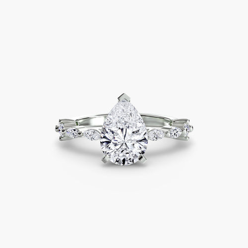 Solitaire with Eternity Pavé The Perfect Carat