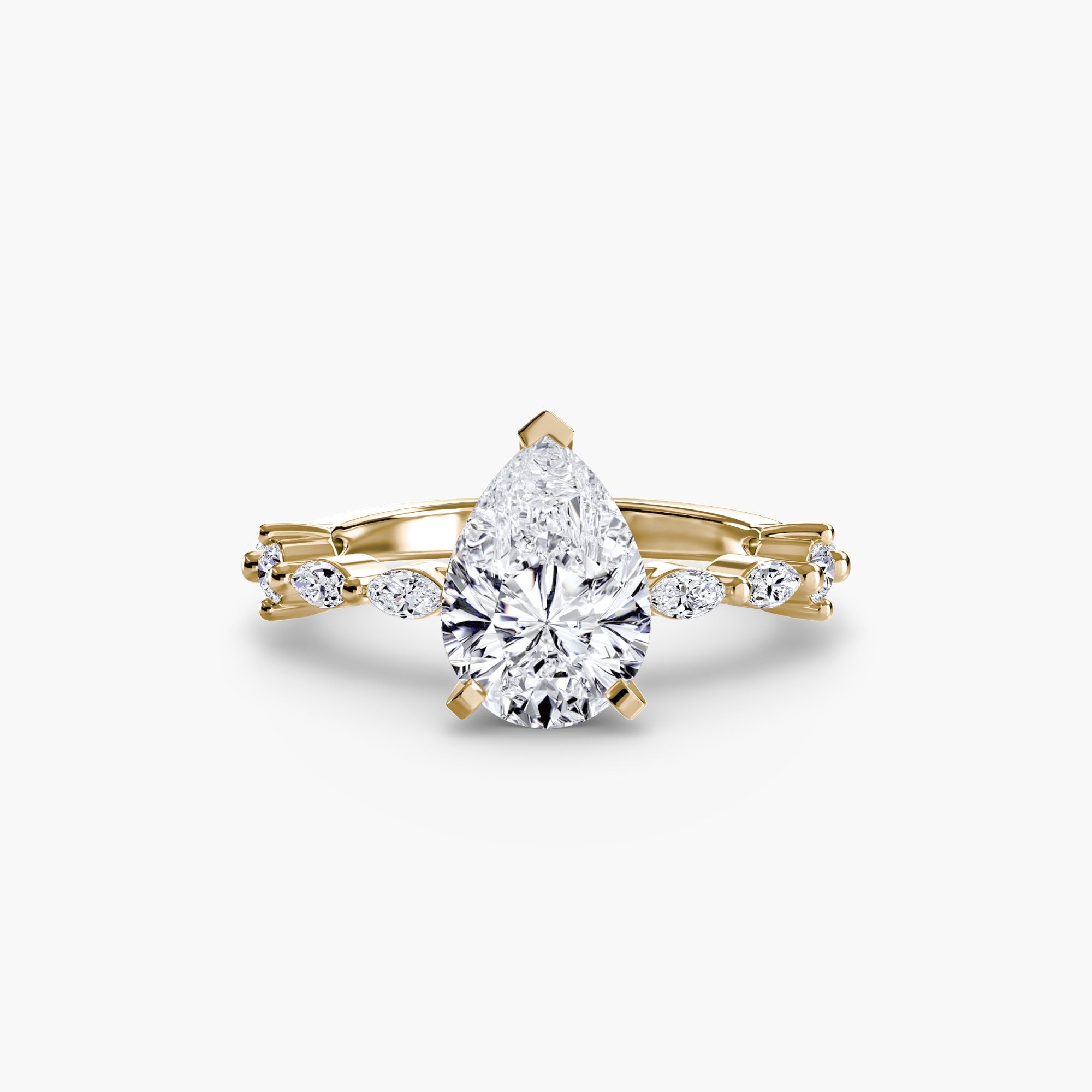 Solitaire with Eternity Pavé The Perfect Carat