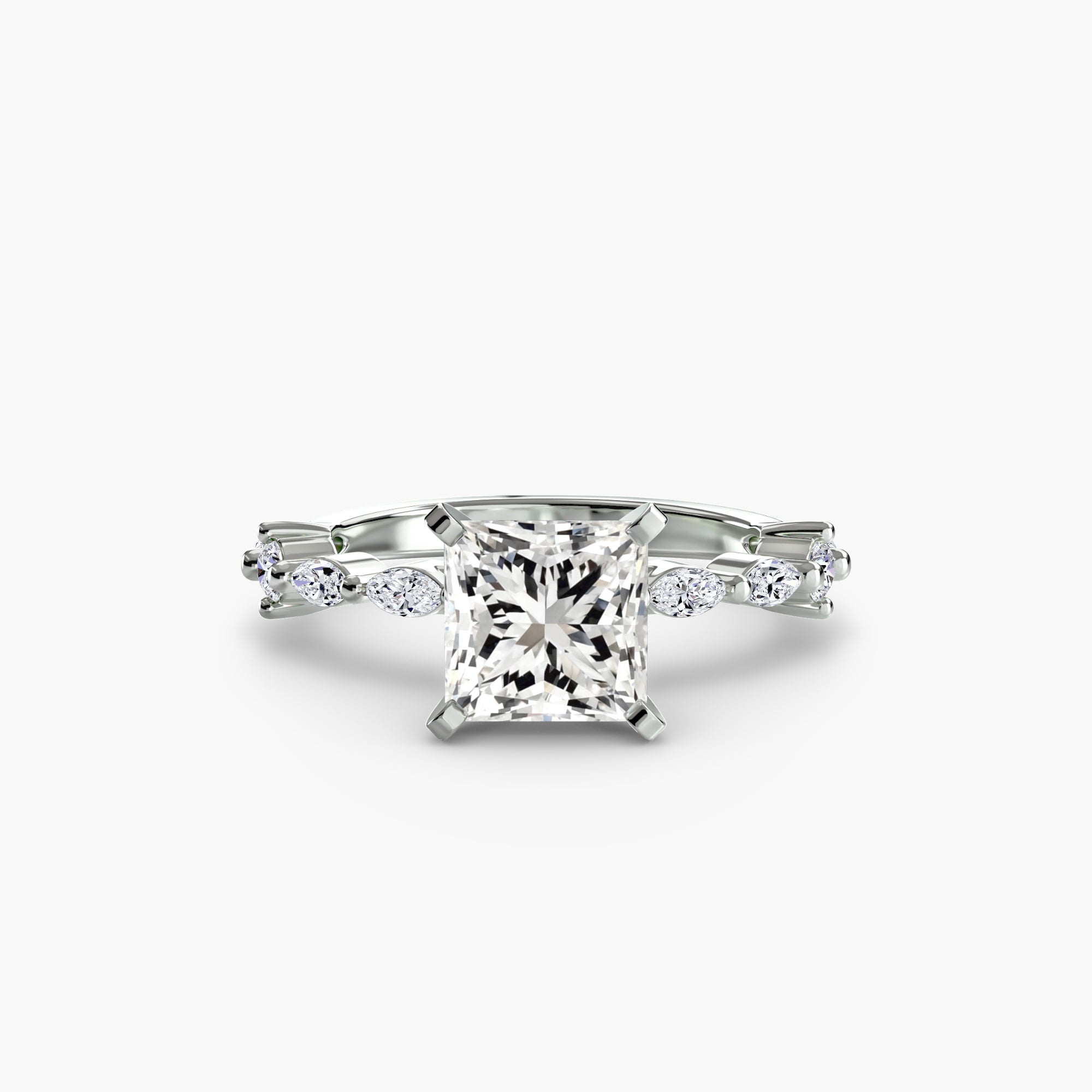 Solitaire with Eternity Pavé The Perfect Carat