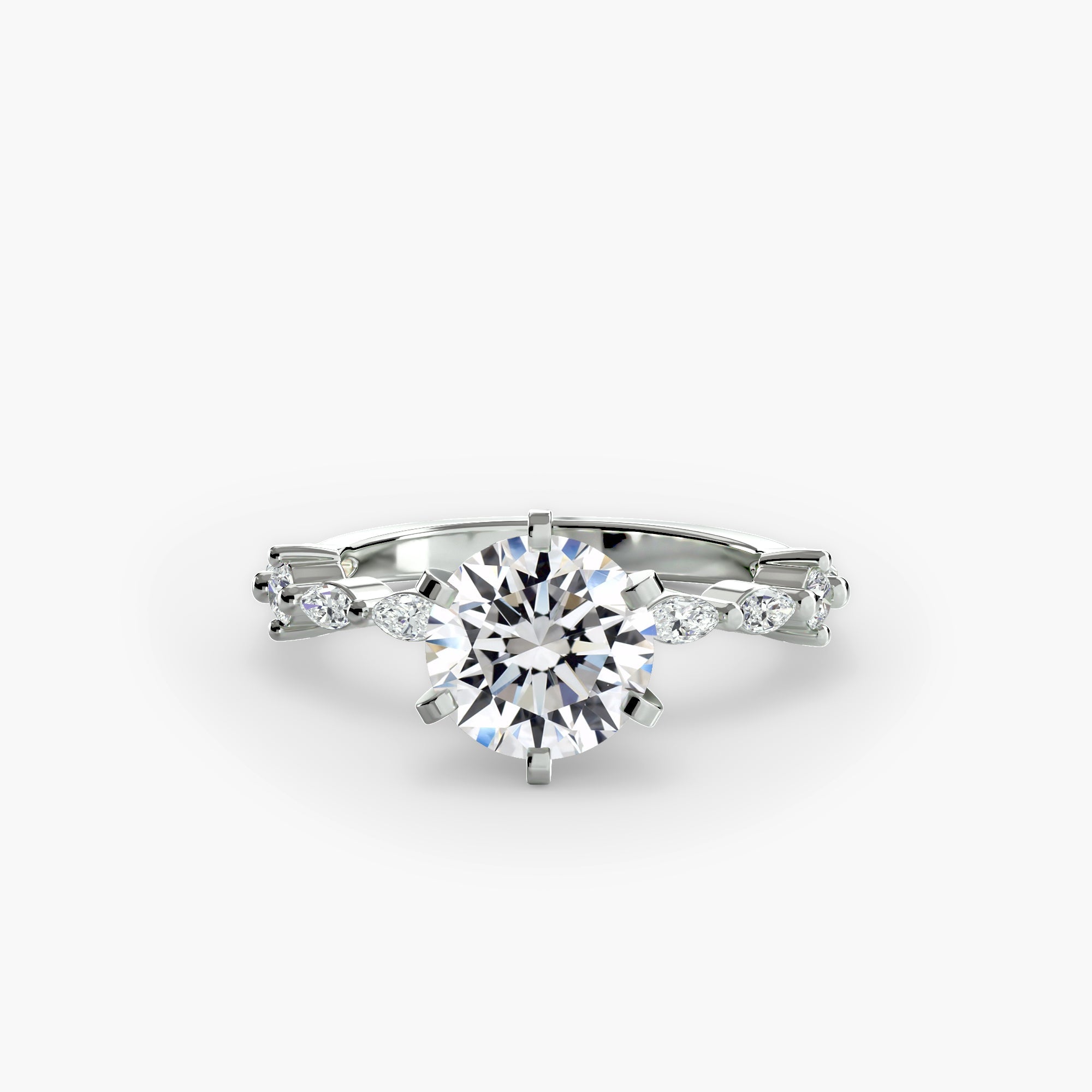 Solitaire with Eternity Pavé The Perfect Carat