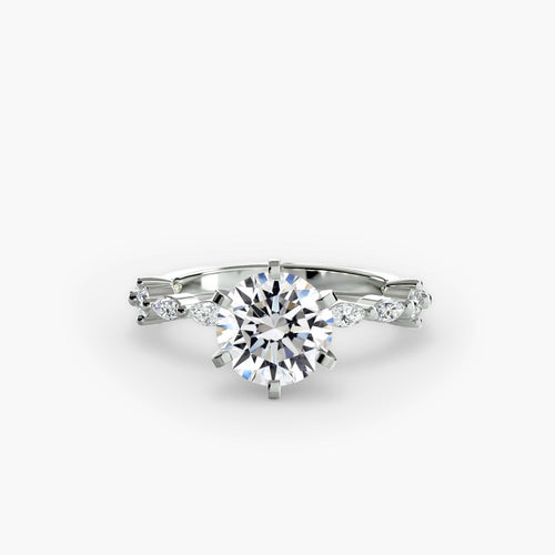 Solitaire with Eternity Pavé The Perfect Carat