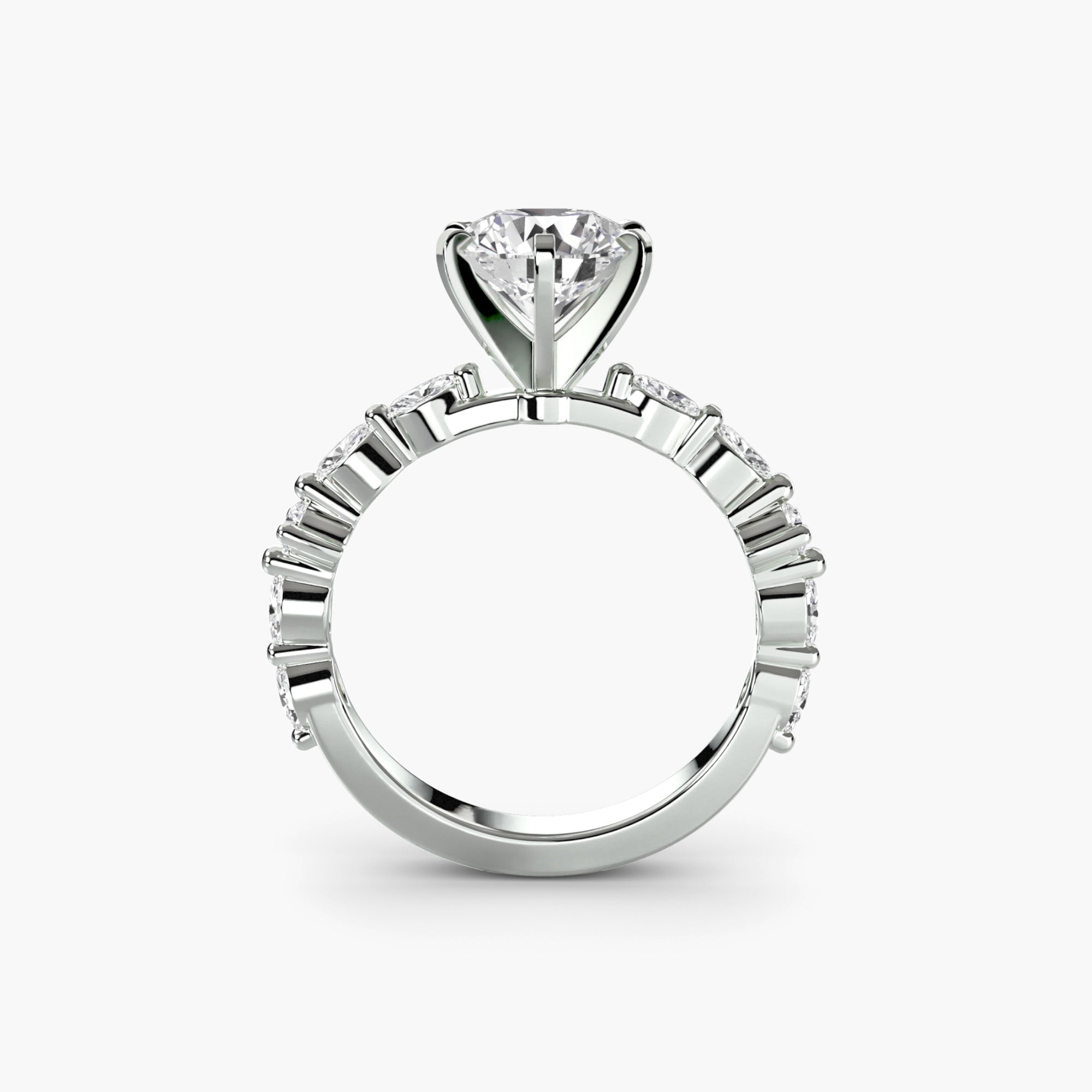 Solitaire with Eternity Pavé The Perfect Carat