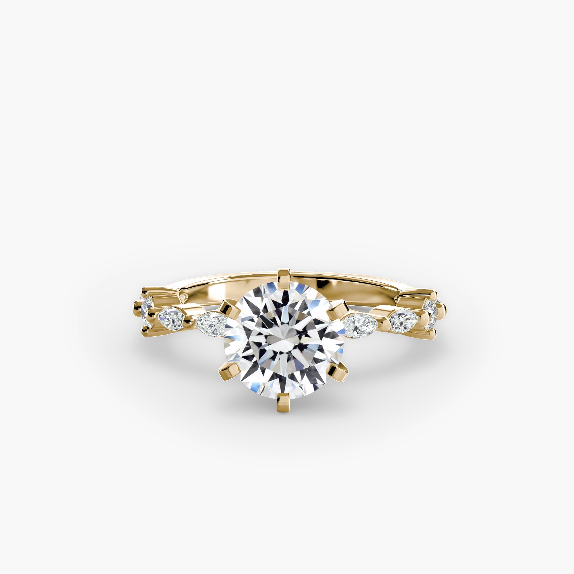 Solitaire with Eternity Pavé The Perfect Carat
