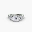 Three-Stone with Pavé Band 2 The Perfect Carat