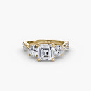 Three-Stone with Pavé Band 2 The Perfect Carat
