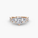 Three-Stone with Pavé Band 2 The Perfect Carat
