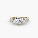 Three-Stone with Pavé Band 2 The Perfect Carat