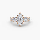 Three-Stone with Pavé Band 2 The Perfect Carat
