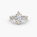 Three-Stone with Pavé Band 2 The Perfect Carat