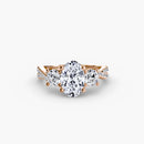 Three-Stone with Pavé Band 2 The Perfect Carat