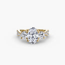Three-Stone with Pavé Band 2 The Perfect Carat