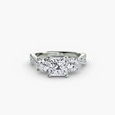Three-Stone with Pavé Band 2 The Perfect Carat