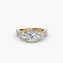 Three-Stone with Pavé Band 2 The Perfect Carat