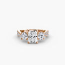 Three-Stone with Pavé Band 2 The Perfect Carat