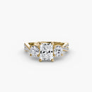 Three-Stone with Pavé Band 2 The Perfect Carat