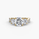 Three-Stone with Pavé Band 2 The Perfect Carat