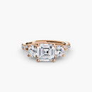 Three-Stone with Pavé Band 3 The Perfect Carat
