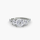 Three-Stone with Pavé Band 3 The Perfect Carat