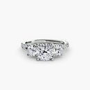 Three-Stone with Pavé Band 3 The Perfect Carat