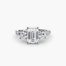Three-Stone with Pavé Band 3 The Perfect Carat