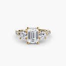 Three-Stone with Pavé Band 3 The Perfect Carat
