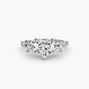 Three-Stone with Pavé Band 3 The Perfect Carat