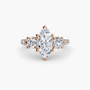 Three-Stone with Pavé Band 3 The Perfect Carat