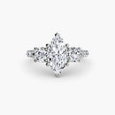 Three-Stone with Pavé Band 3 The Perfect Carat