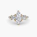 Three-Stone with Pavé Band 3 The Perfect Carat