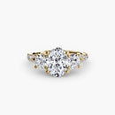 Three-Stone with Pavé Band 3 The Perfect Carat