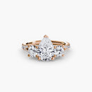 Three-Stone with Pavé Band 3 The Perfect Carat