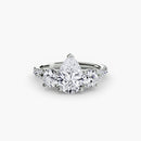 Three-Stone with Pavé Band 3 The Perfect Carat