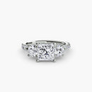 Three-Stone with Pavé Band 3 The Perfect Carat
