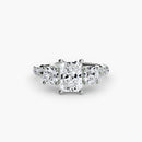 Three-Stone with Pavé Band 3 The Perfect Carat