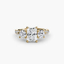 Three-Stone with Pavé Band 3 The Perfect Carat