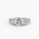 Three-Stone with Pavé Band 3 The Perfect Carat