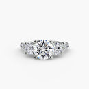 Three-Stone with Pavé Band 3 The Perfect Carat