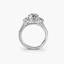 Three-Stone with Pavé Band 3 The Perfect Carat