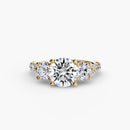 Three-Stone with Pavé Band 3 The Perfect Carat