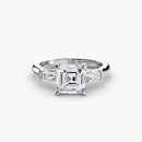 Three-Stone Ring (Baguette Side Stones) The Perfect Carat