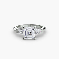 Three-Stone Ring (Baguette Side Stones)