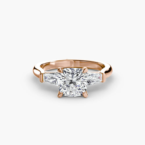 Three-Stone Ring (Baguette Side Stones) The Perfect Carat