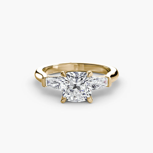 Three-Stone Ring (Baguette Side Stones) The Perfect Carat